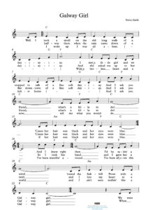 Galway Girl – Sheet Music Transcriptions by Paul Gladis